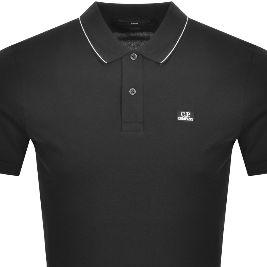 Alternative Image for ProductCP Company Logo Short Sleeved Polo Black2